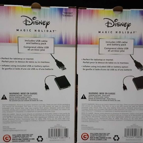 Disney MICKEY & MINNIE Christmas Airblown Inflatable Airdorable. New in Box - Picture 4 of 4